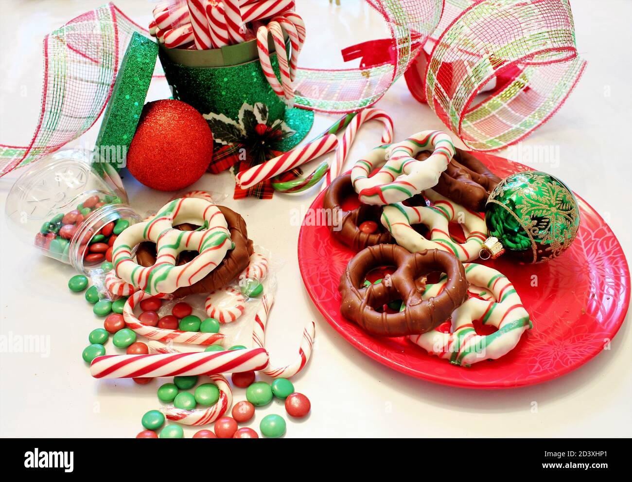 Christmas holiday candy variety Stock Photo Alamy