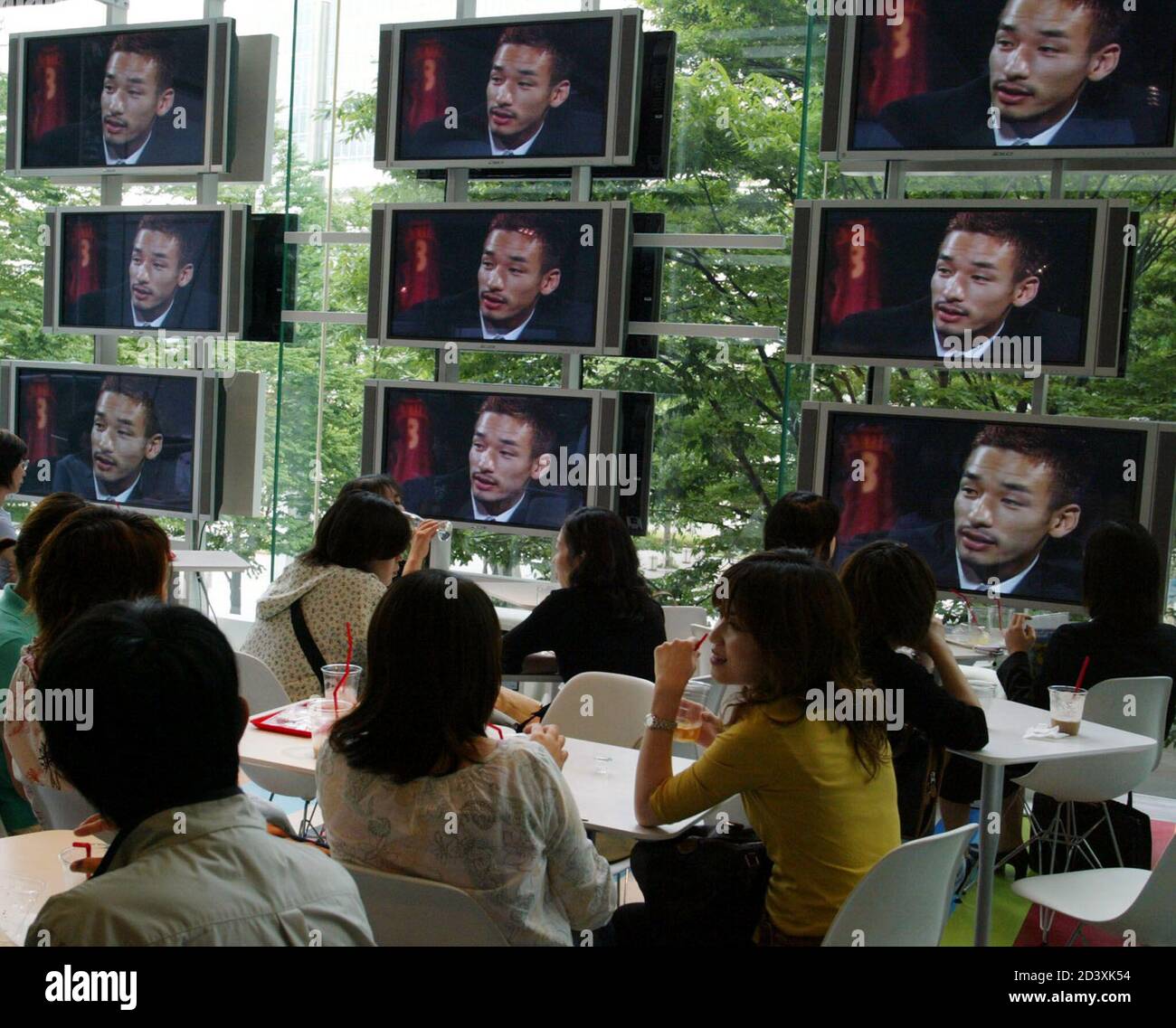 Japanese Soccer Fans Watch A Video Showing Japan S Midfielder Hidetoshi Nakata At The Nakata Net Cafe Run By Nakata In Tokyo May 30 02 The Cafe Offers Information For Soccer Fans From Throughout Japanese Soccer Fans Watch A Video Showing Japan S Midfielder Hidetoshi Nakata At The Nakata Net Cafe Run By Nakata In Tokyo May 30 02 The Cafe Offers Information For Soccer Fans From Throughout