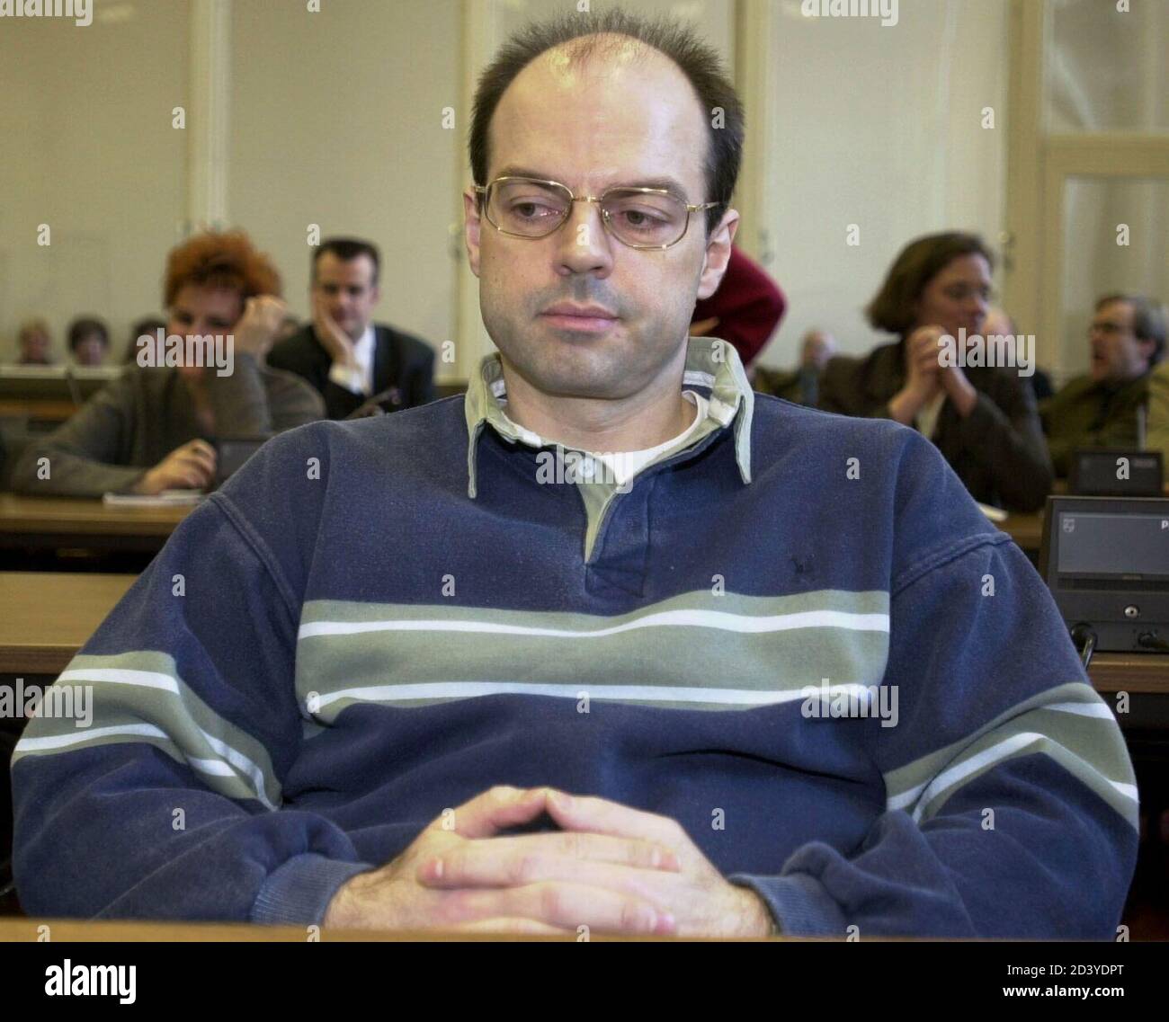 Thomas Drach Suspected Ringleader In The Kidnapping Of German Tobacco Tycoon Jan Philip Reemtsma In 1996 Faces A Hamburg Court January 2 2001 Drach Was Apprehended In March 1998 After Being Bundled