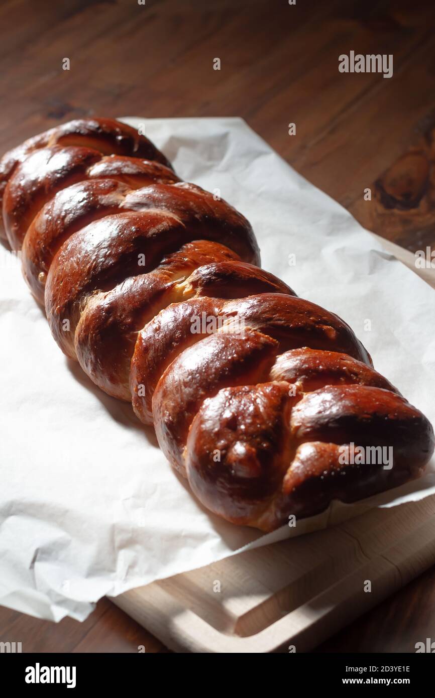 Freshly baked Hefezopf German sweet bread, comfort food at home Stock Photo  - Alamy, image size:866x1390