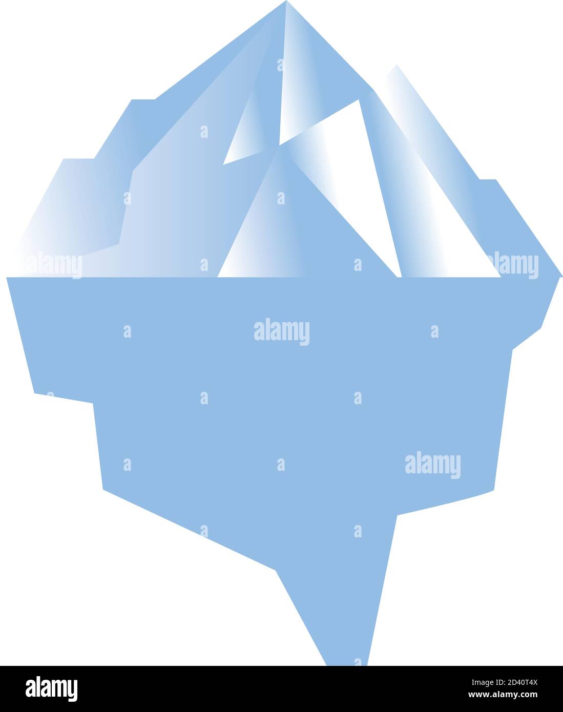 iceberg white design, Water ocean and ice theme Vector illustration ...