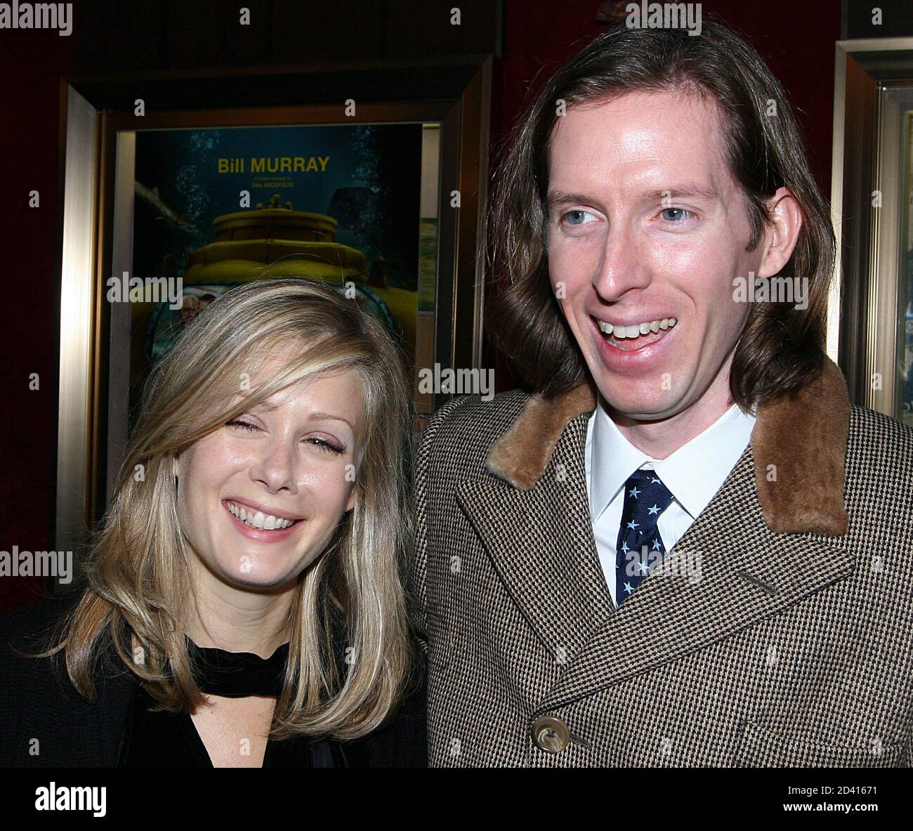 Actress Tara Subkoff And Director Wes Anderson R Pose For Pictures At The Premiere Of The Life Aquatic In New York City On December 9 2004 The Movie Will Be Released Nationwide