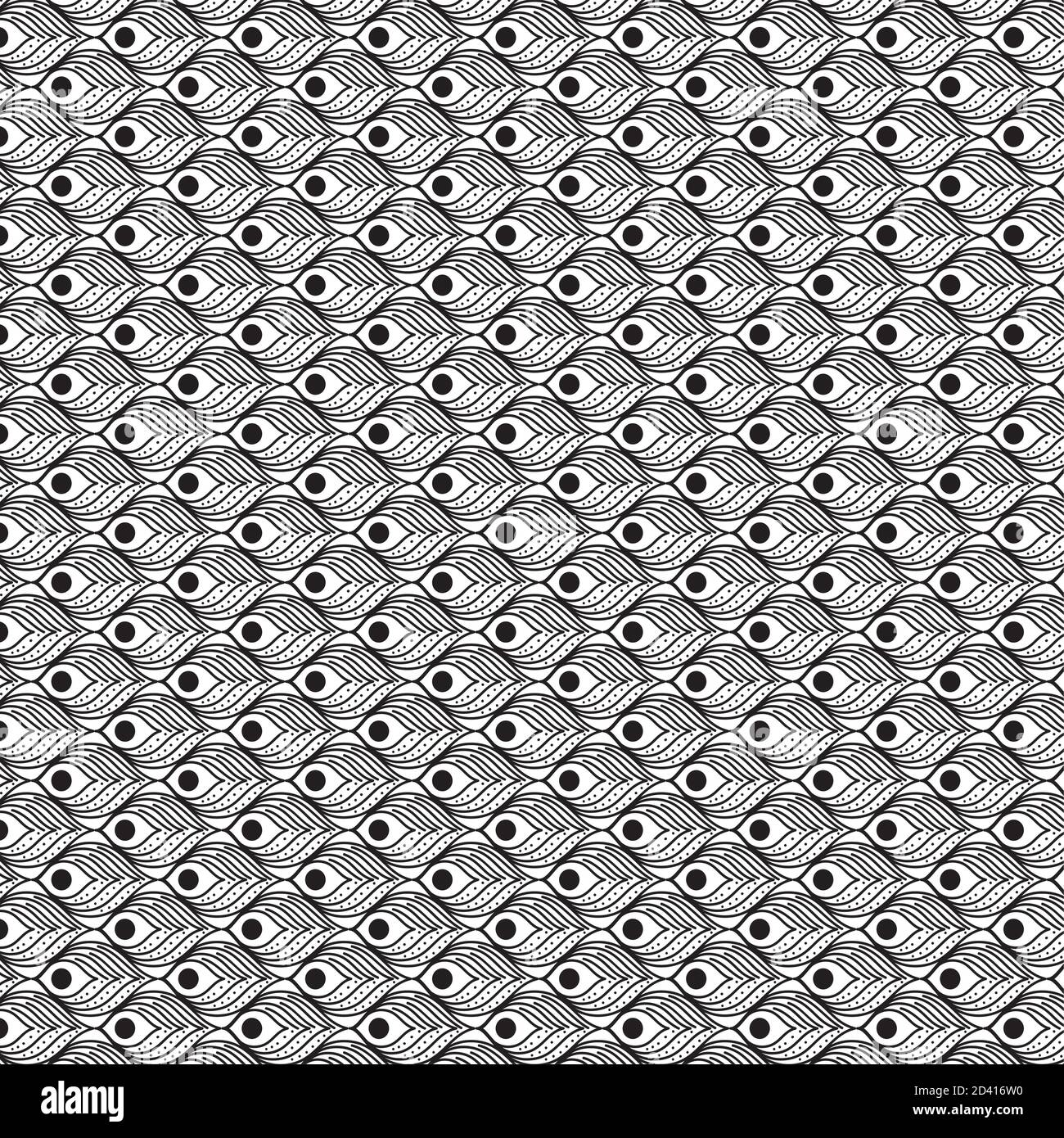 background black and white feathers pattern vector design Stock Vector ...