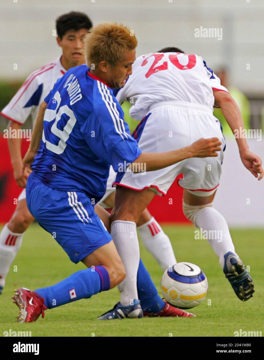 Japan S Inamoto And North Korea S Pak Struggle For The Ball During Their World Cup Qualifying Soccer Match In Bangkok Japan S Junichi Inamoto L And North Korea S Pak Chol Jin Struggle For The Ball Japan S Inamoto And North Korea S Pak Struggle For The Ball During Their World Cup Qualifying Soccer Match In Bangkok Japan S Junichi Inamoto L And North Korea S Pak Chol Jin Struggle For The Ball