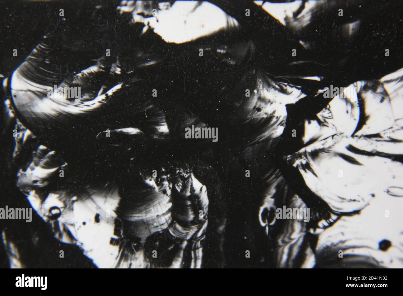 Fine 1970s vintage black and white photography of a pure abstract ...