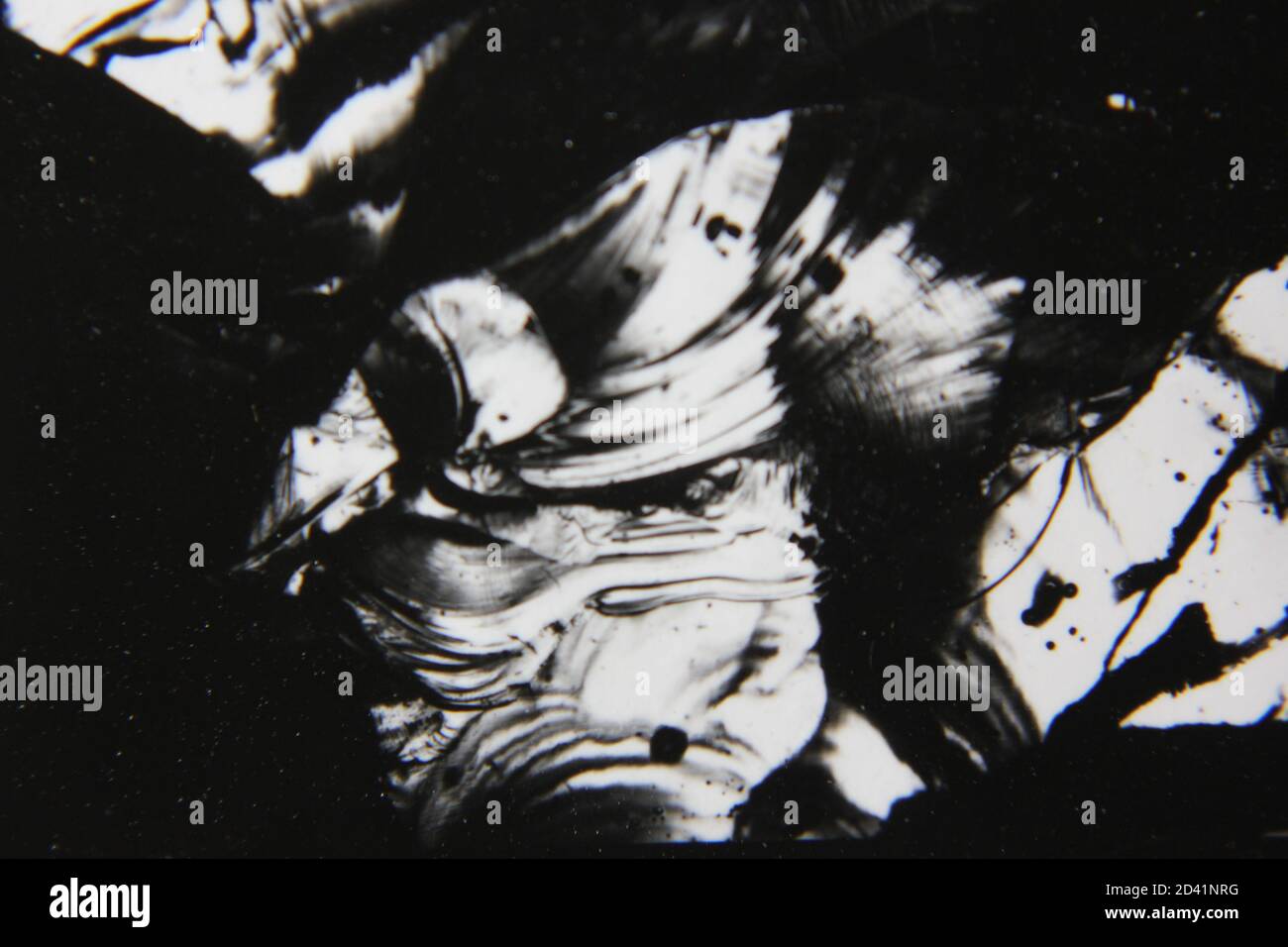 Fine 1970s vintage black and white photography of a pure abstract ...
