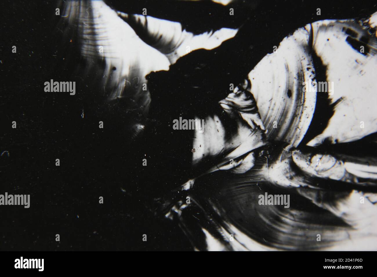 Fine 1970s vintage black and white photography of a pure abstract ...