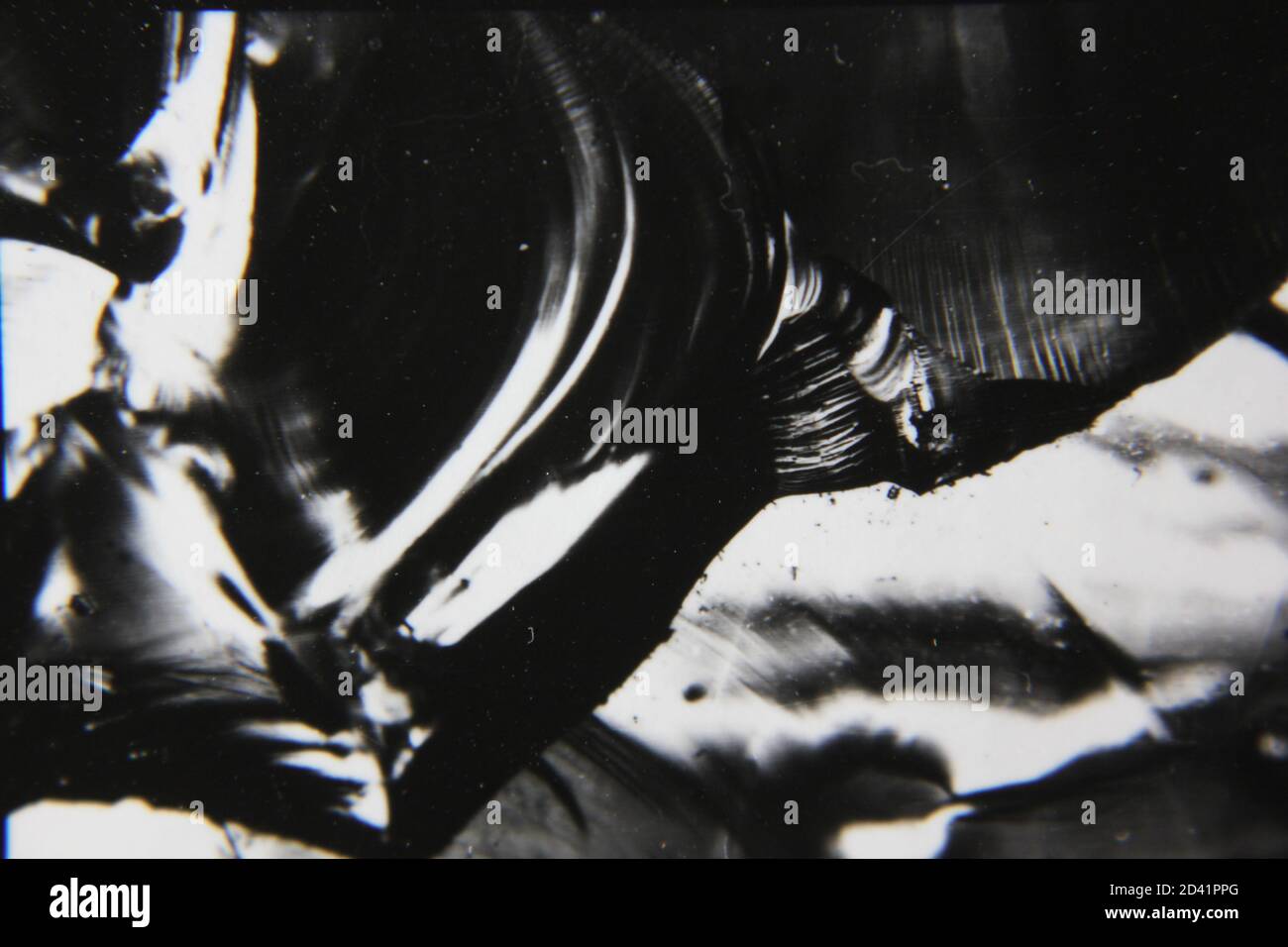 Fine 1970s vintage black and white photography of a pure abstract ...