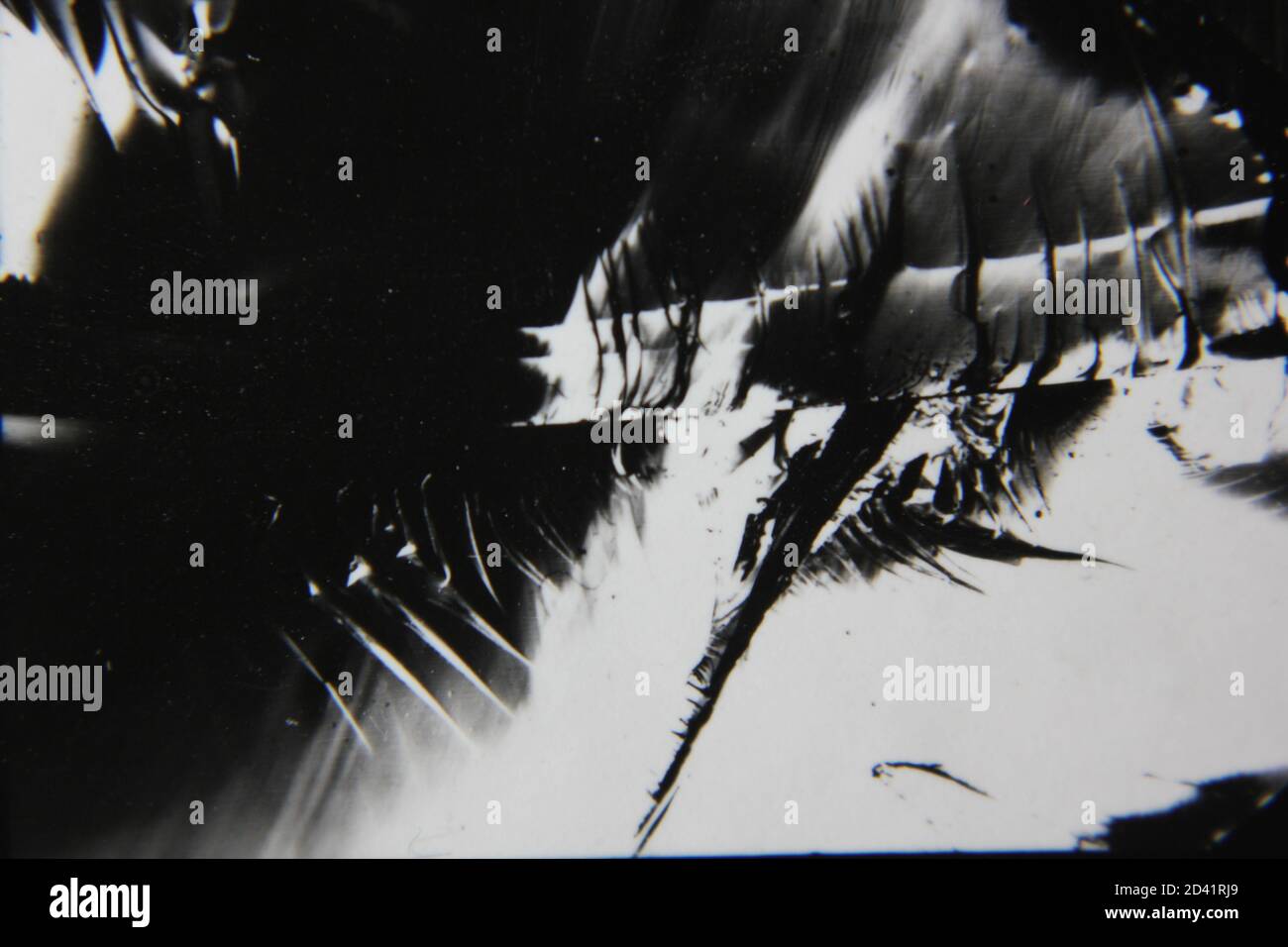 Fine 1970s vintage black and white photography of a pure abstract ...