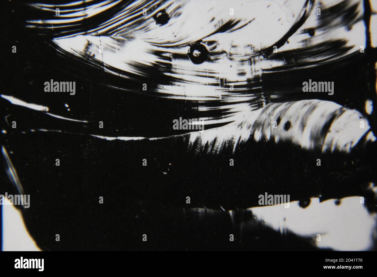 Fine 1970s vintage black and white photography of a pure abstract ...