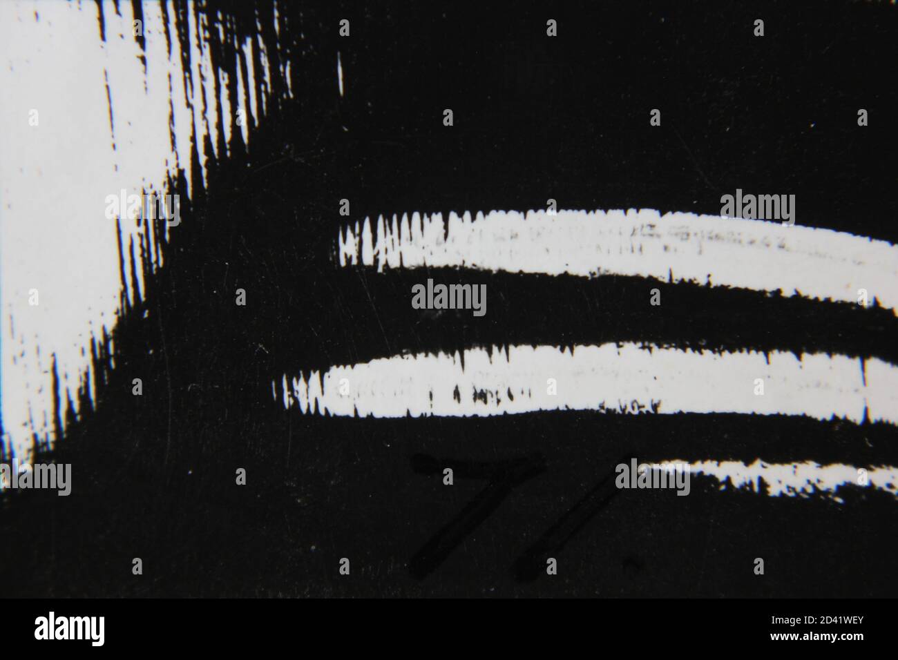 Fine 1970s vintage black and white photography of a pure abstract ...