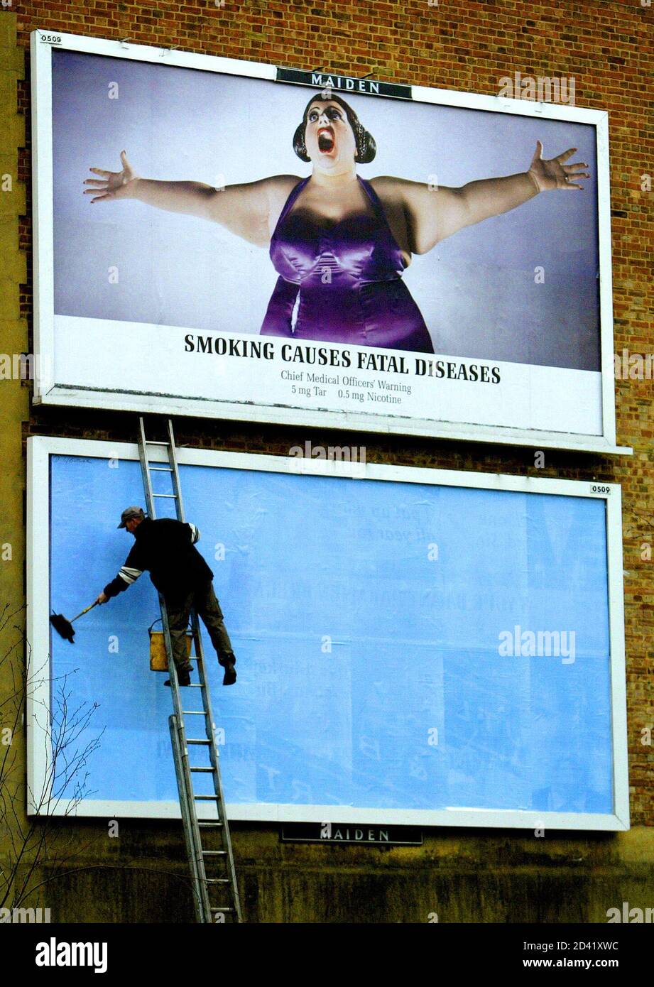 Cigarette Advertising Poster High Resolution Stock Photography and