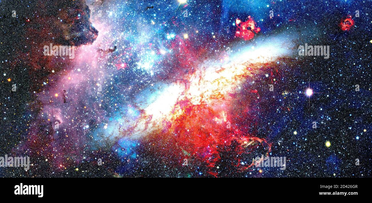 Nebula and stars in deep space. Elements of this image furnished by NASA Stock Photo