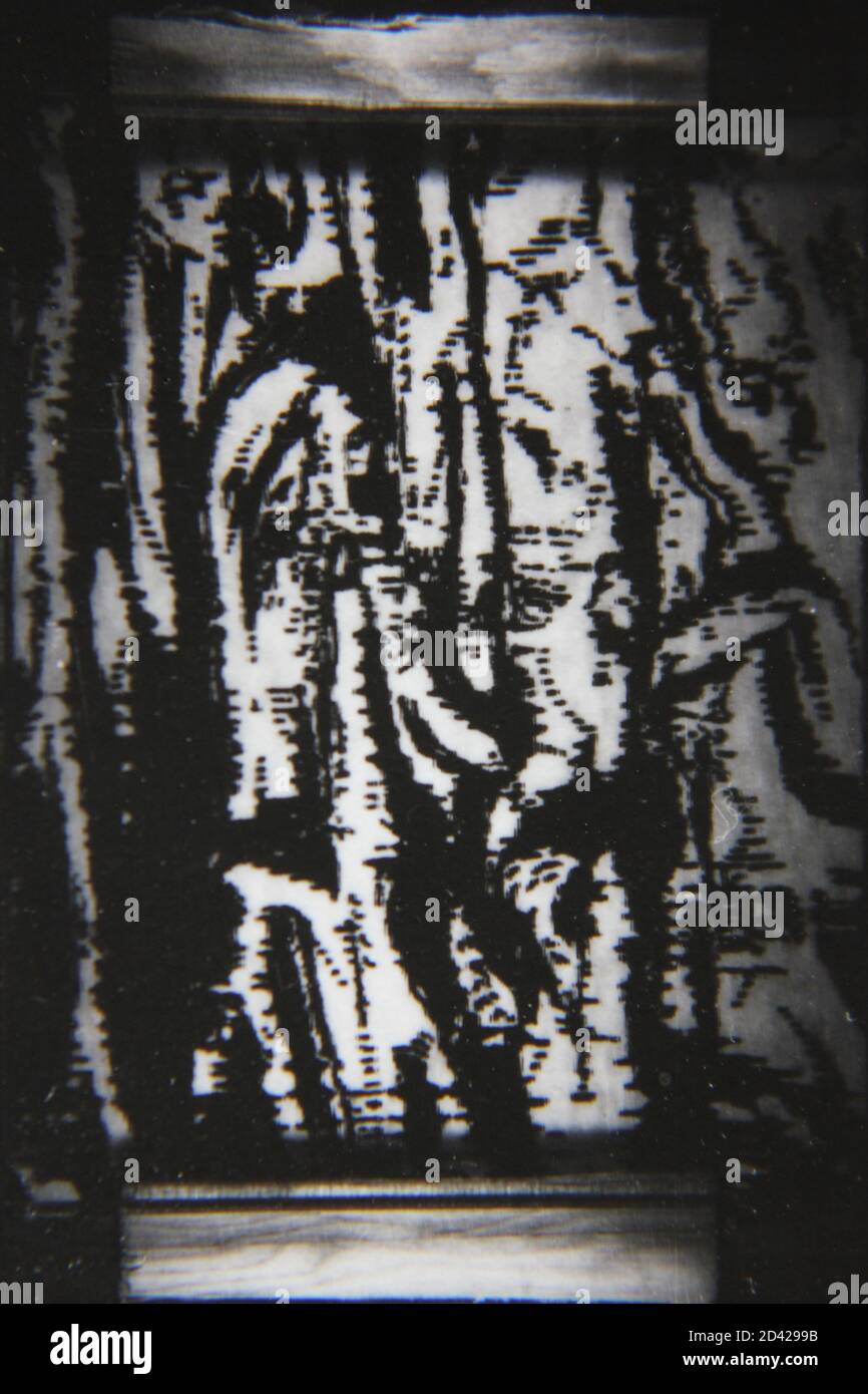 Fine 1970s vintage black and white photography of a pure abstract ...