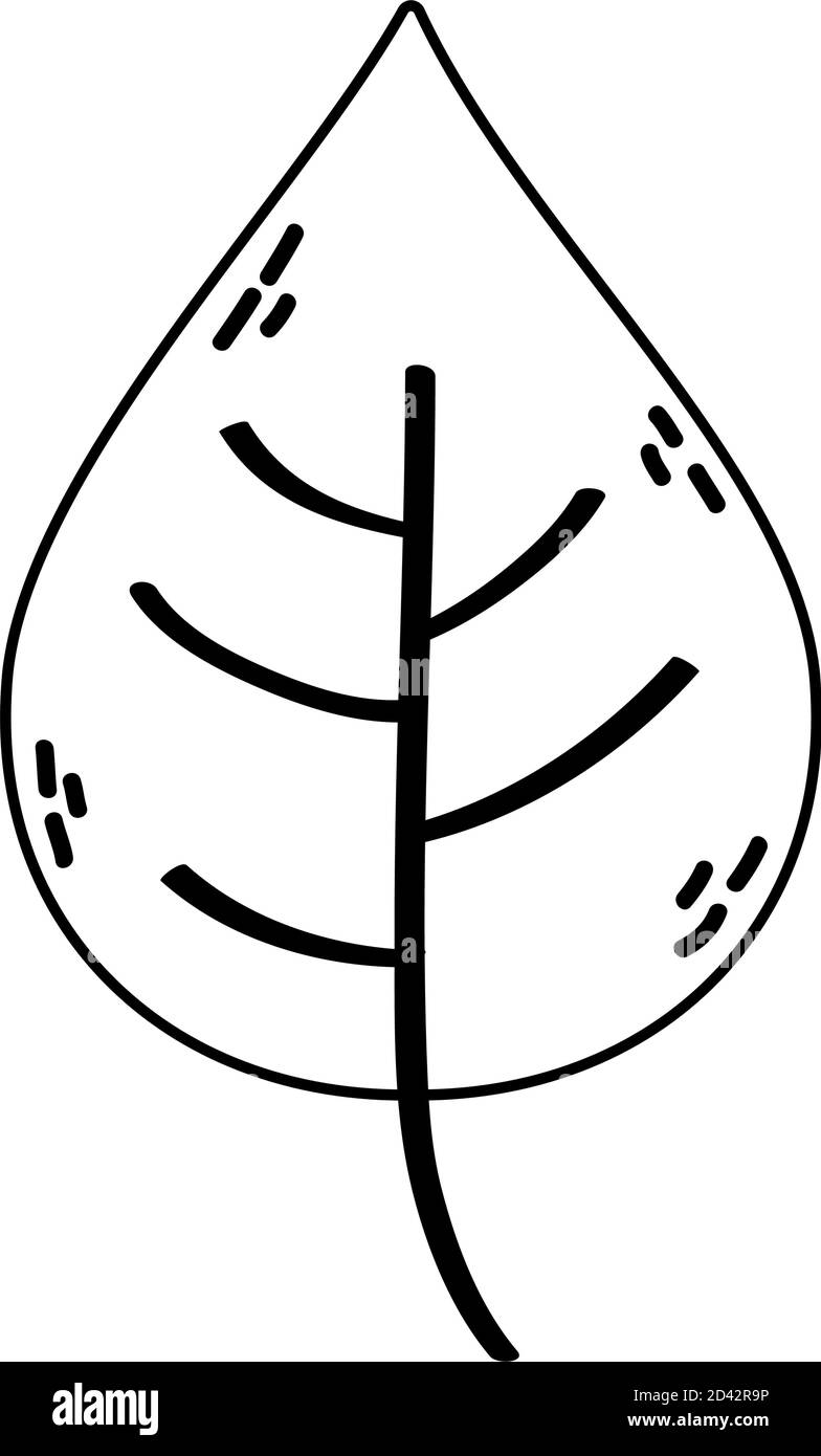 leaf plant ecology nature icon vector illustration design Stock Vector ...