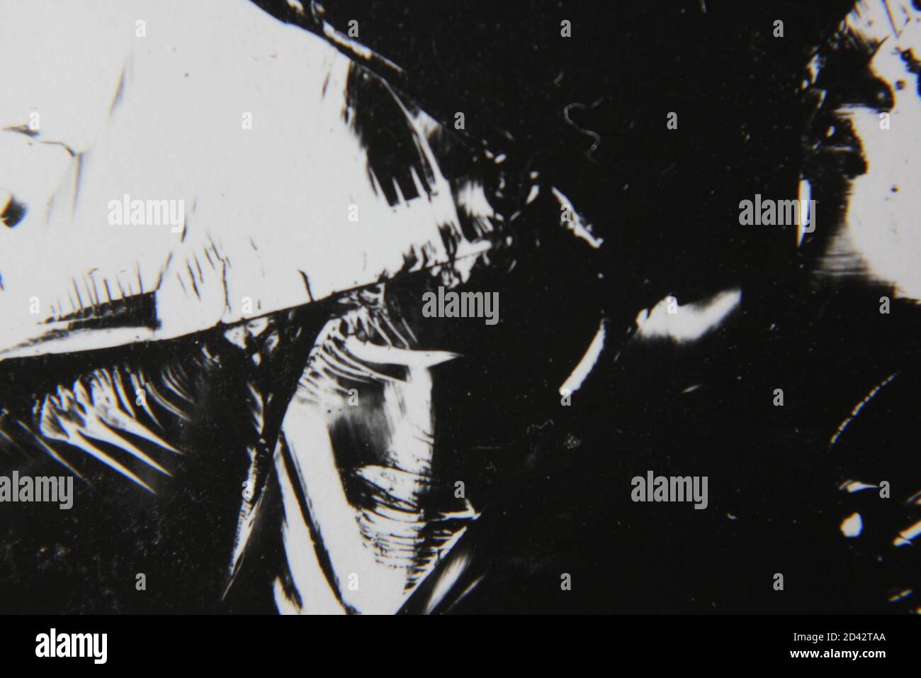 Fine 1970s vintage black and white photography of a pure abstract ...