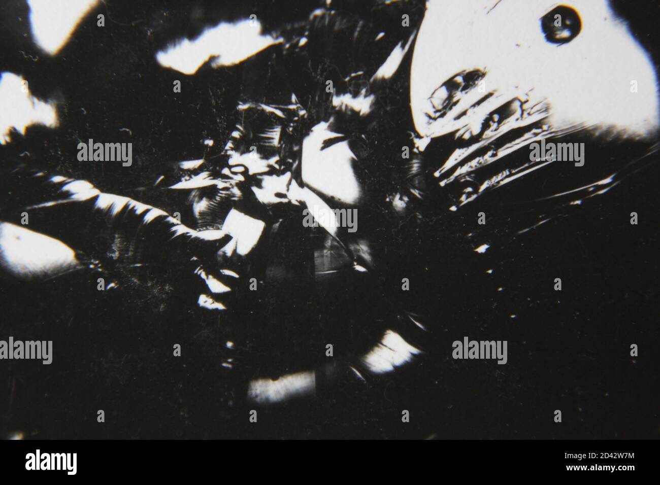 Fine 1970s vintage black and white photography of a pure abstract ...