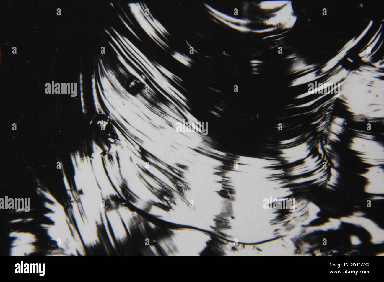 Fine 1970s vintage black and white photography of a pure abstract ...