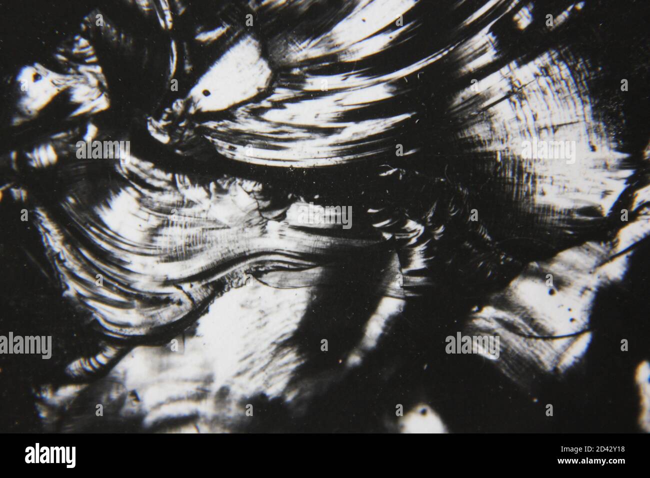 Fine 1970s vintage black and white photography of a pure abstract ...