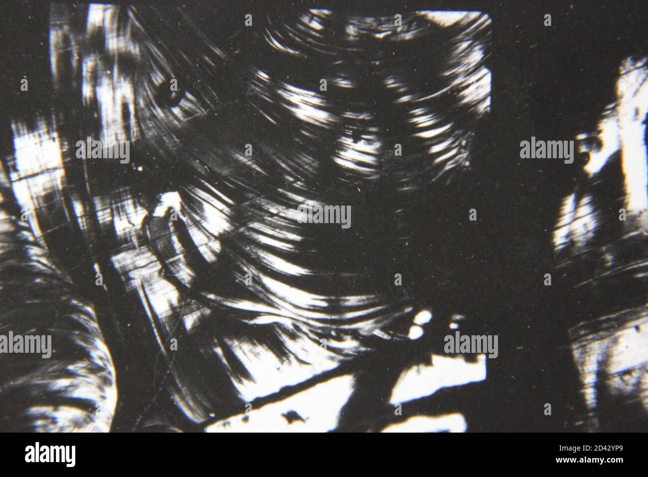 Fine 1970s vintage black and white photography of a pure abstract ...