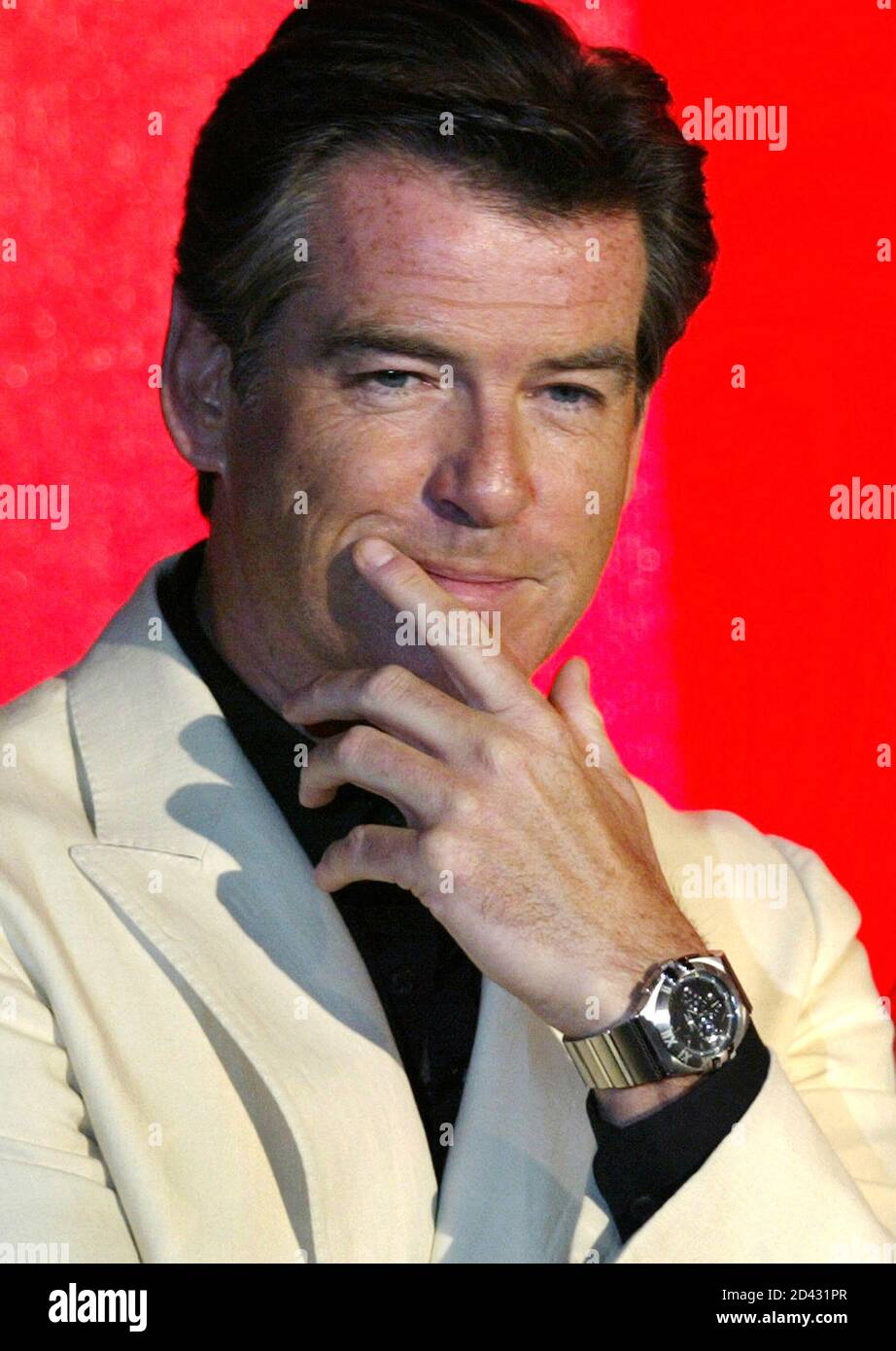 Hollywood star Pierce Brosnan models a 
