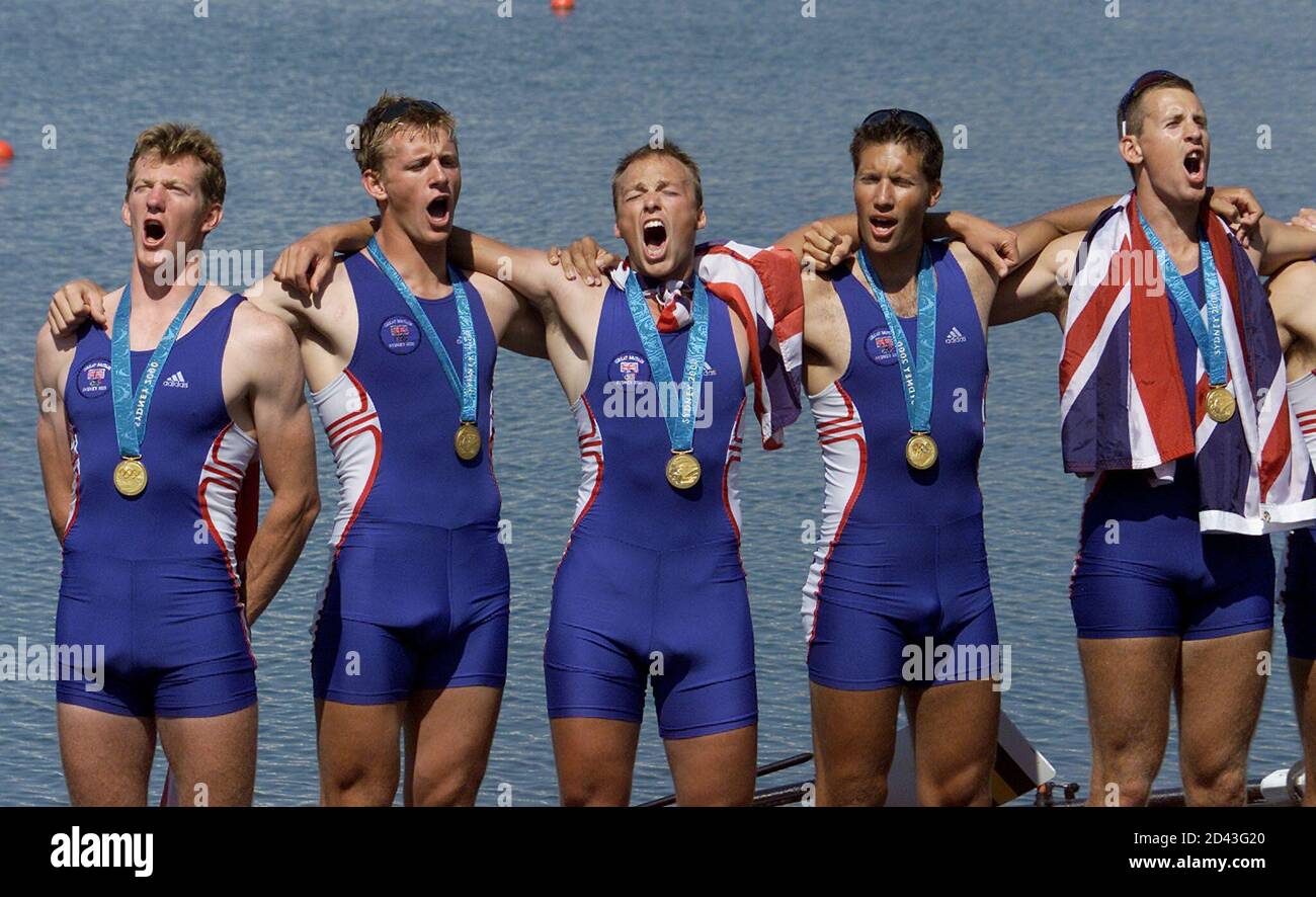 33 08 Team Members Are L To R Ben Hunt Davis Simon Dennis Louis Attrill Luka Grubor Kieren West Ac Jdp Stock Photo Alamy