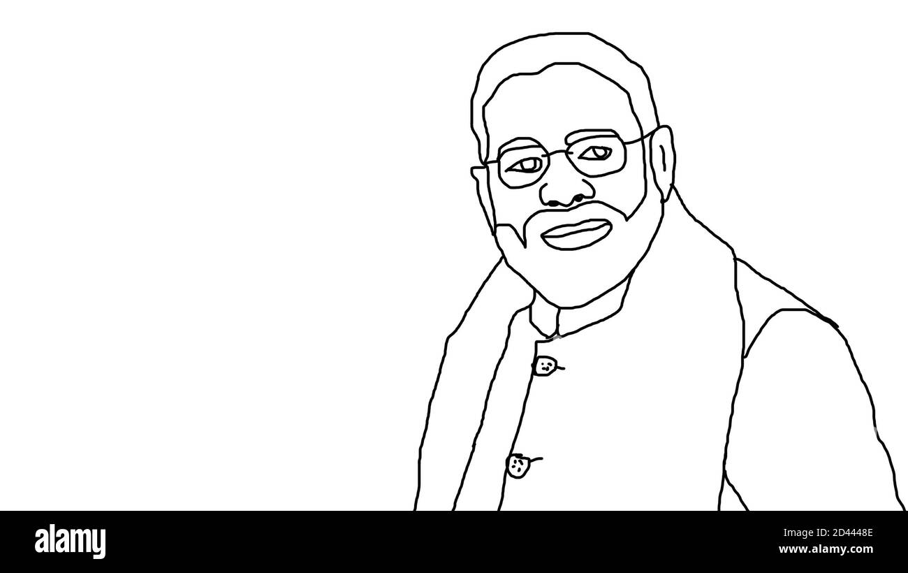 Narendra modi prime minister of india. Stock Photo