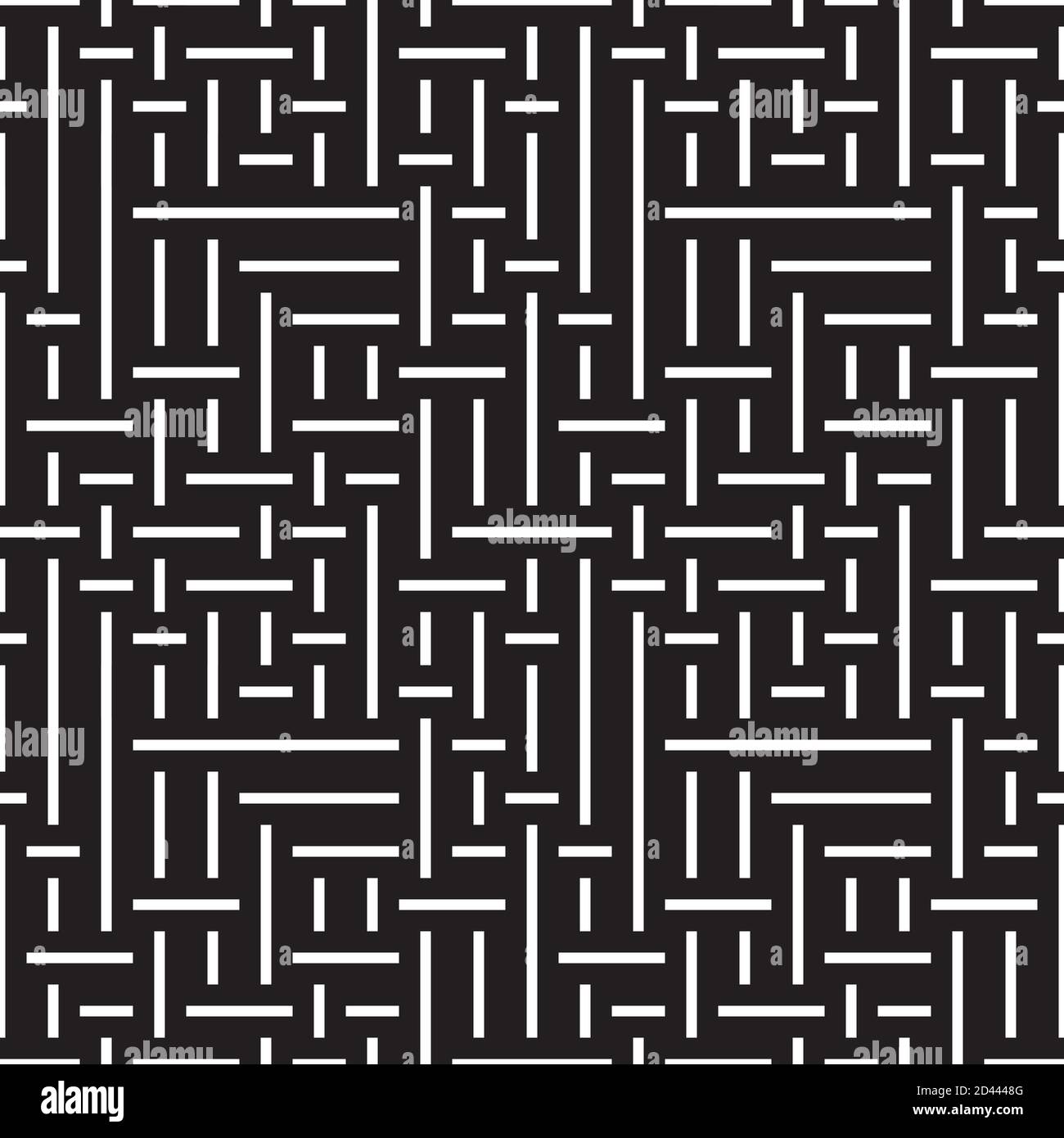 Seamless pattern with horizontal and vertical white segments Stock Vector