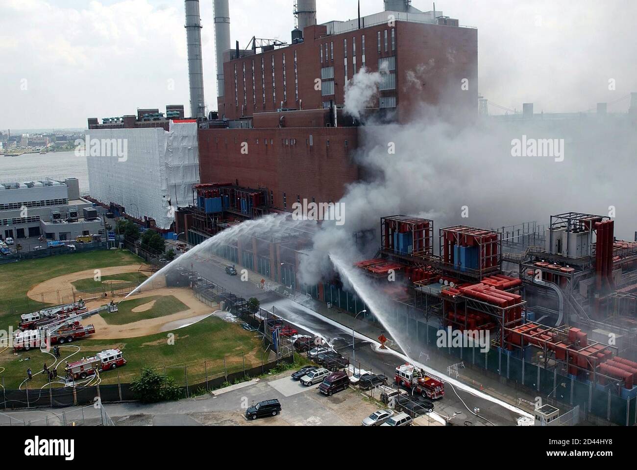 Firefighters Battle A Blaze At A Power Plant In New York On July 02 An Electrical Transformer At A Manhattan Power Plant Exploded On Saturday At A Consolidated Edison Inc Plant