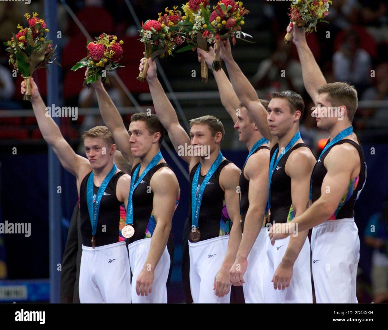 2000 olympics gymnastics mens team hires stock photography and images