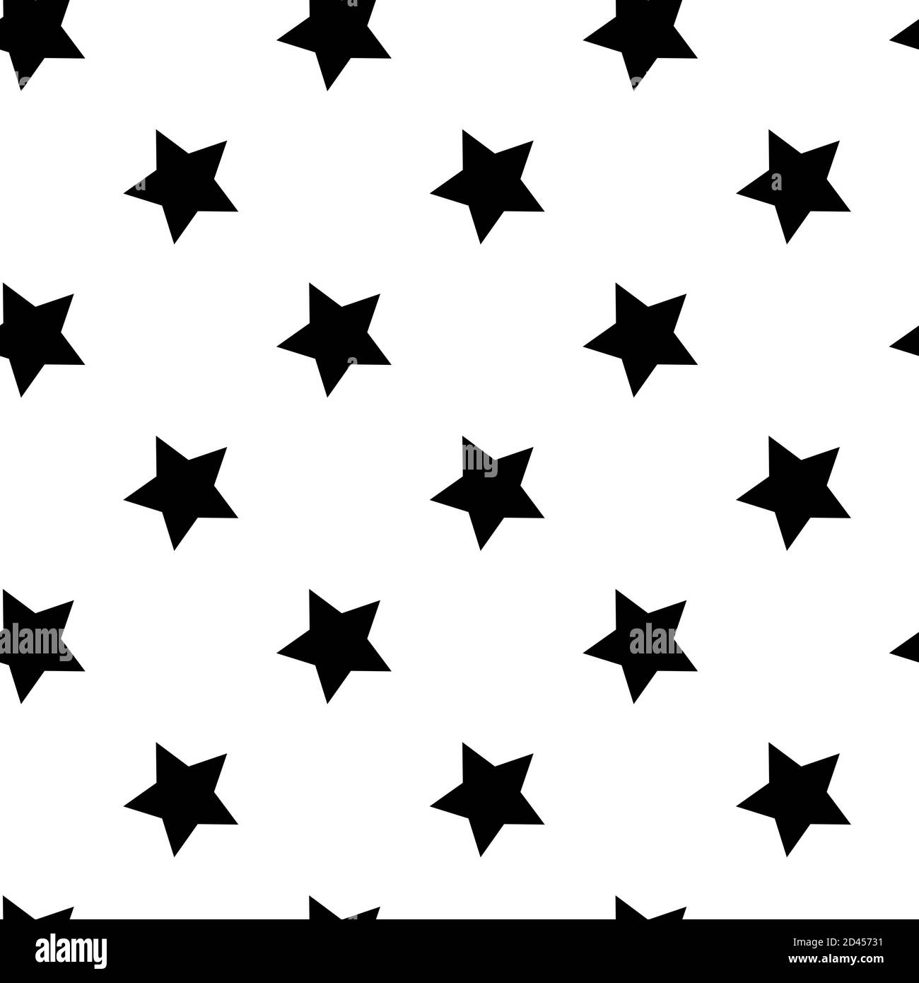 Starry Repeatable Seamless Star Pattern Star Background Stock Vector