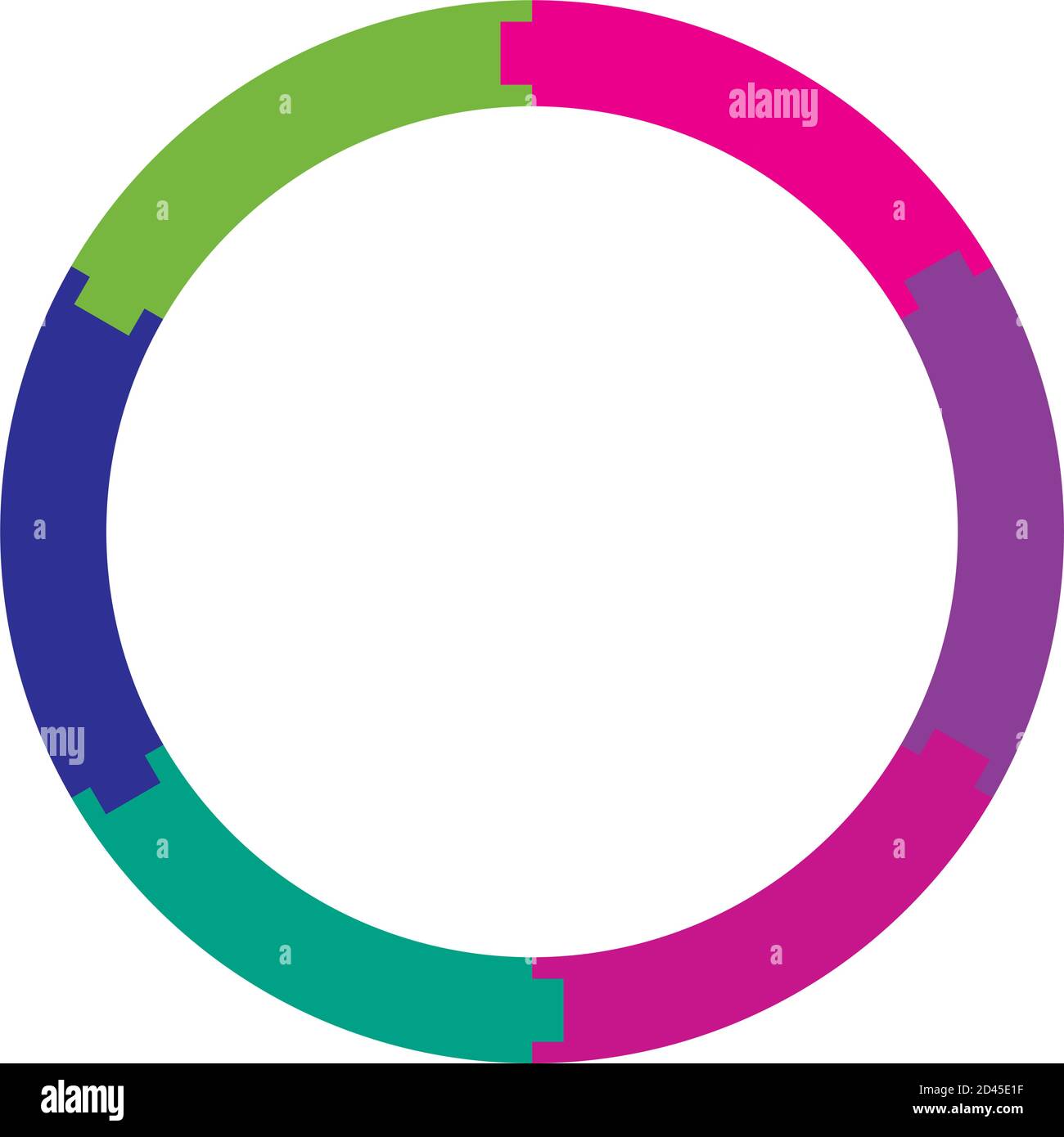 Segmented circle(s) from 2 to 20 parts. Circular pie-chart, pie-graph ...