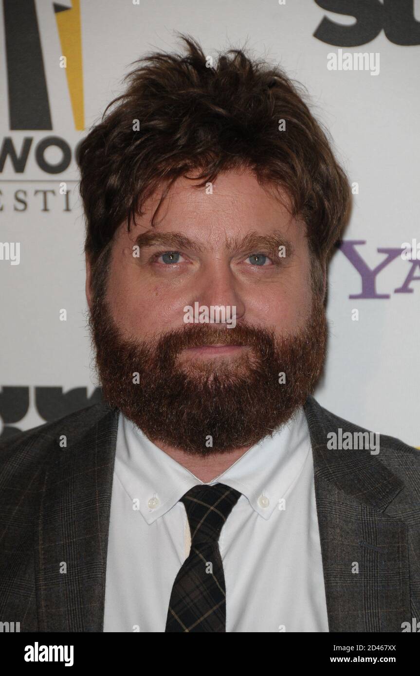 Zach Galifianakis at 14th annual Hollywood Film Festival Awards presented by Starz Ent. at the Beverly Hilton Hotel in Beverly Hills, CA. on10/25/2010 Stock Photo
