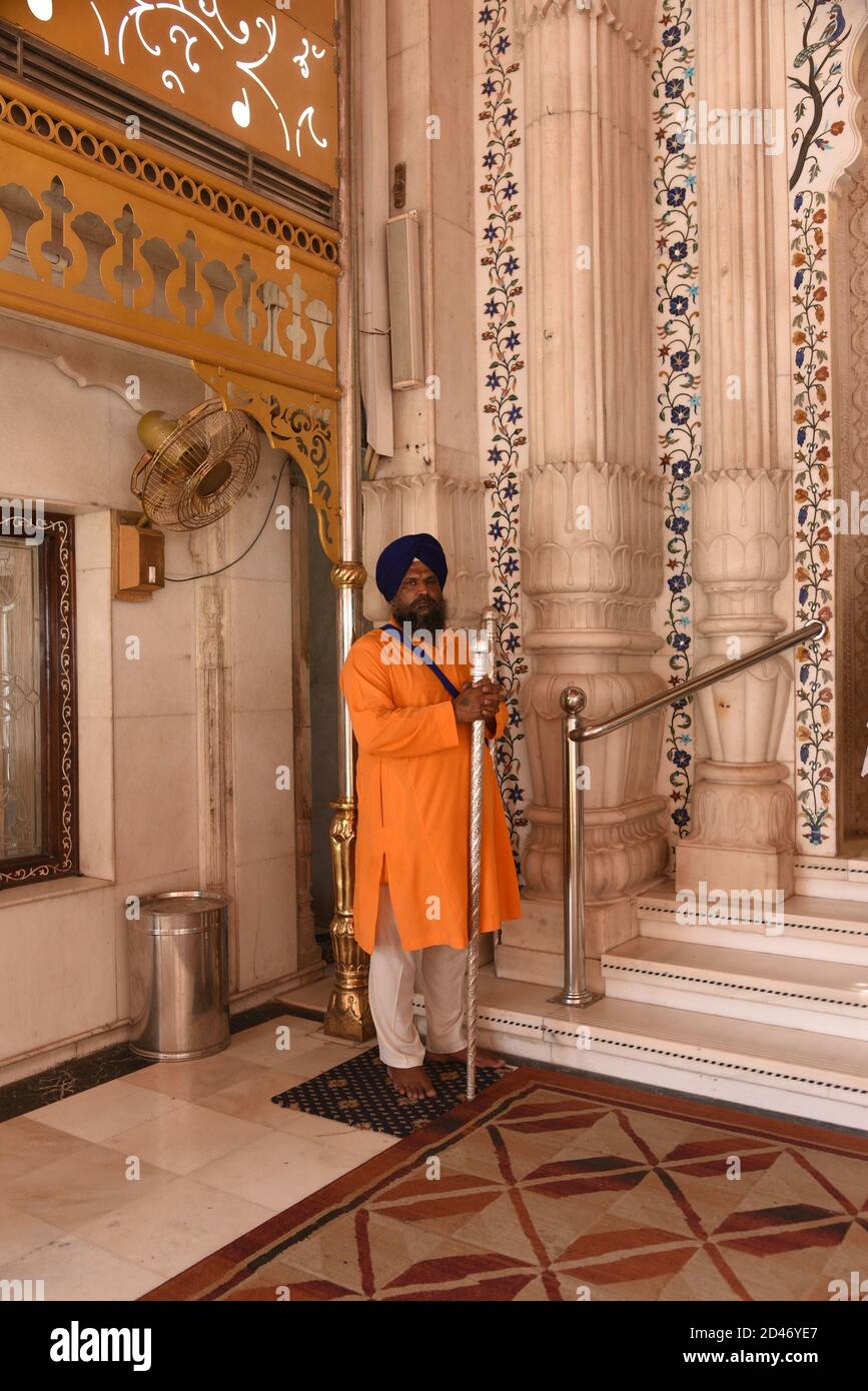 DELHI, INDIA MAY 13 The interior of Gurudwara Bangla Sahib a Sikh