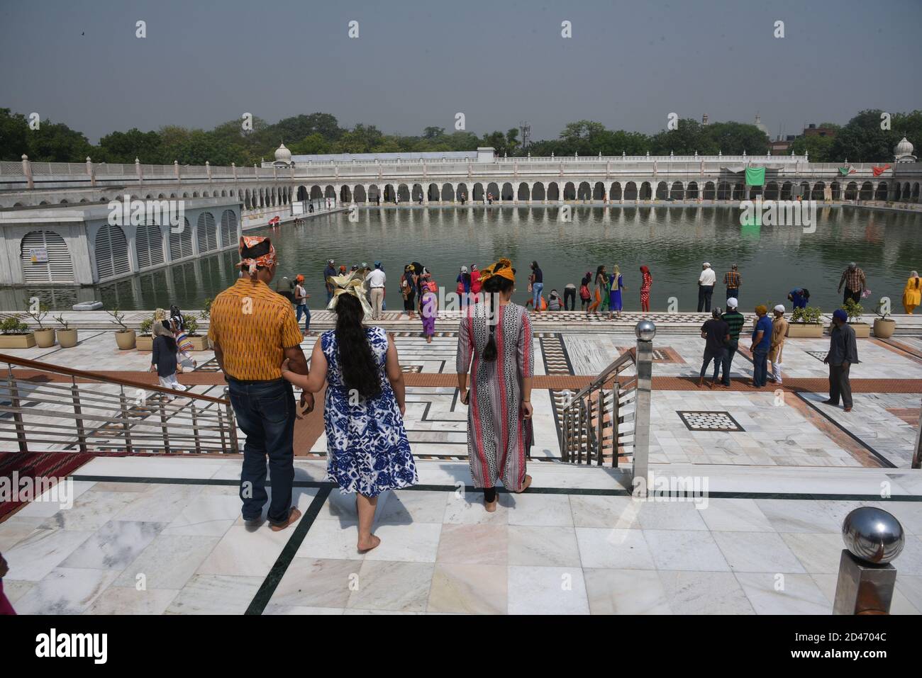 DELHI, INDIA MAY 13 The interior of Gurudwara Bangla Sahib a Sikh