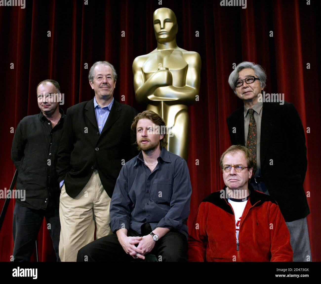 Nominees For The Best Foreign Language Film Acadamy Award L R Ondrej Trojan From The Czech Republic Nominated For Zelary Denys Arcand Of Canada Nominated For The Barbarian Invasions Mikael Hafstrom Of Sweden