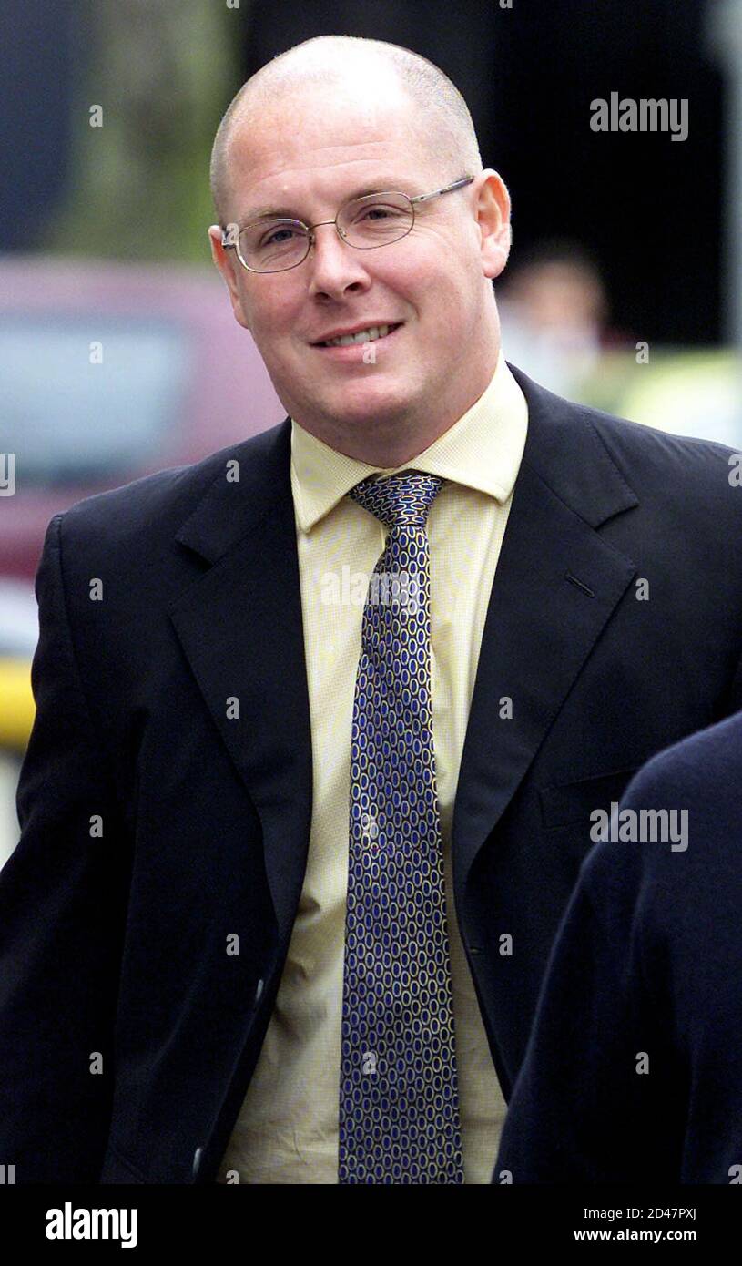 Former Barings Bank trader Nick Leeson arrives at Watford Magistrates  court, April 26, 2001. Rogue trader Leeson, the man who brought British  merchant bank Barings to the brink of collapse in 1995,