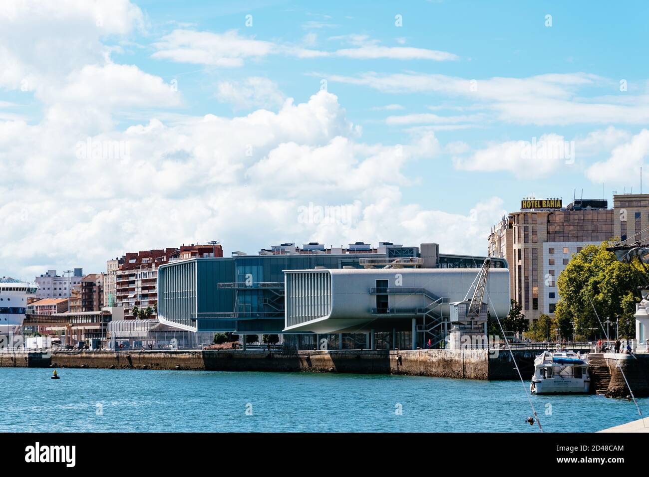 Santander, Spain - 13 September 2020: View of the Centro Botin, an arts centre designed by Pritzker Prize-winner architect Renzo Piano Stock Photo