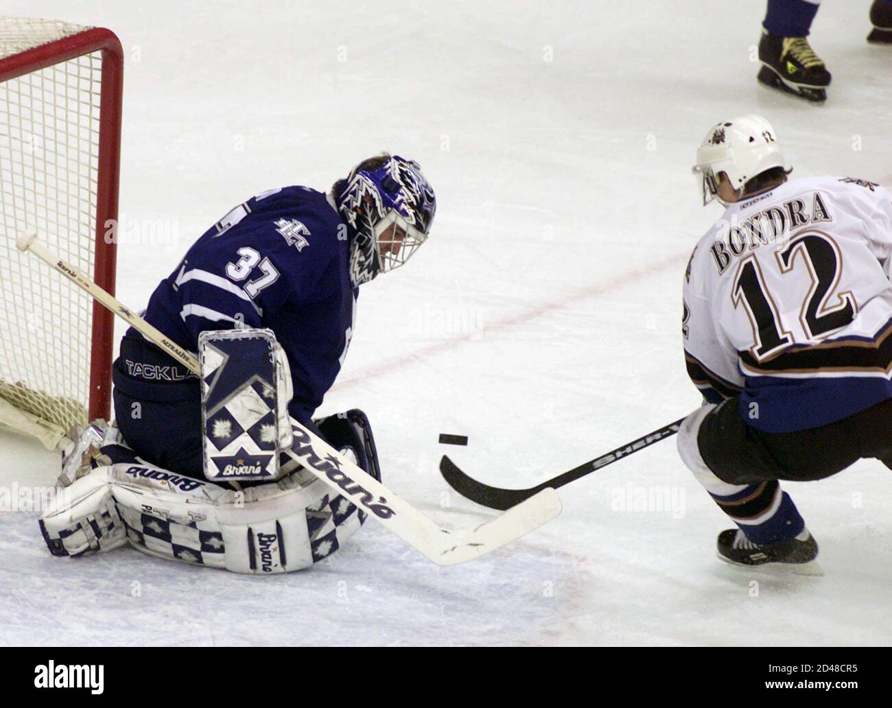Toronto Maple Leafs' goalie Trevor Kidd 