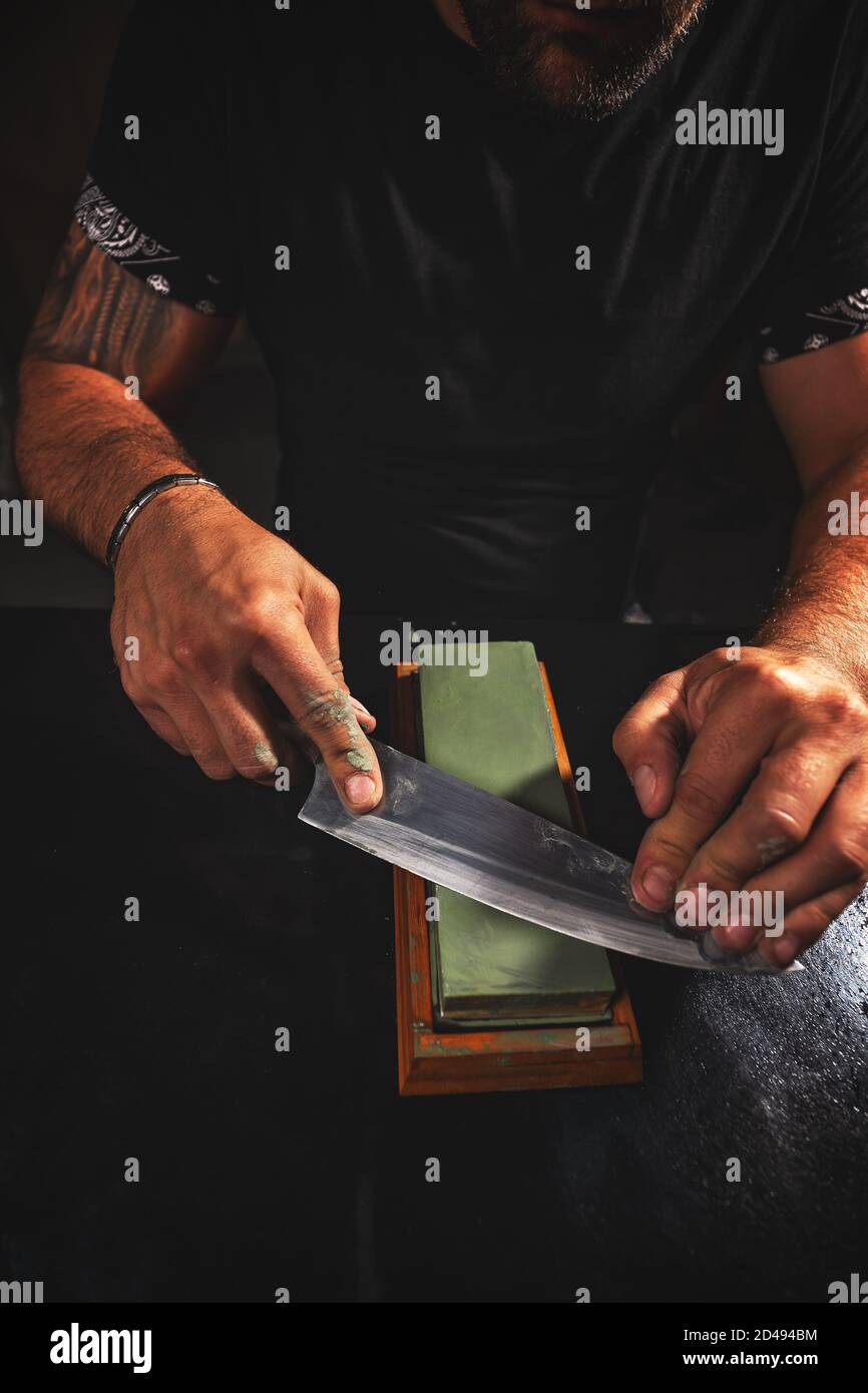 How To Sharpen  Hand Sharpening Process with Whetstone