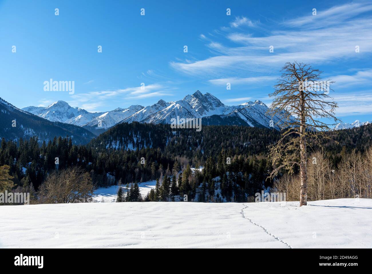 Beautiful panoramic view of the mountains. Arkhyz, Karachay-Cherkessia ...