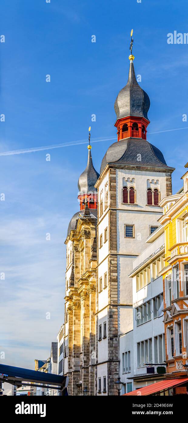 Holy Name Church Catholic Building In Bonn Historical City Centre Blue