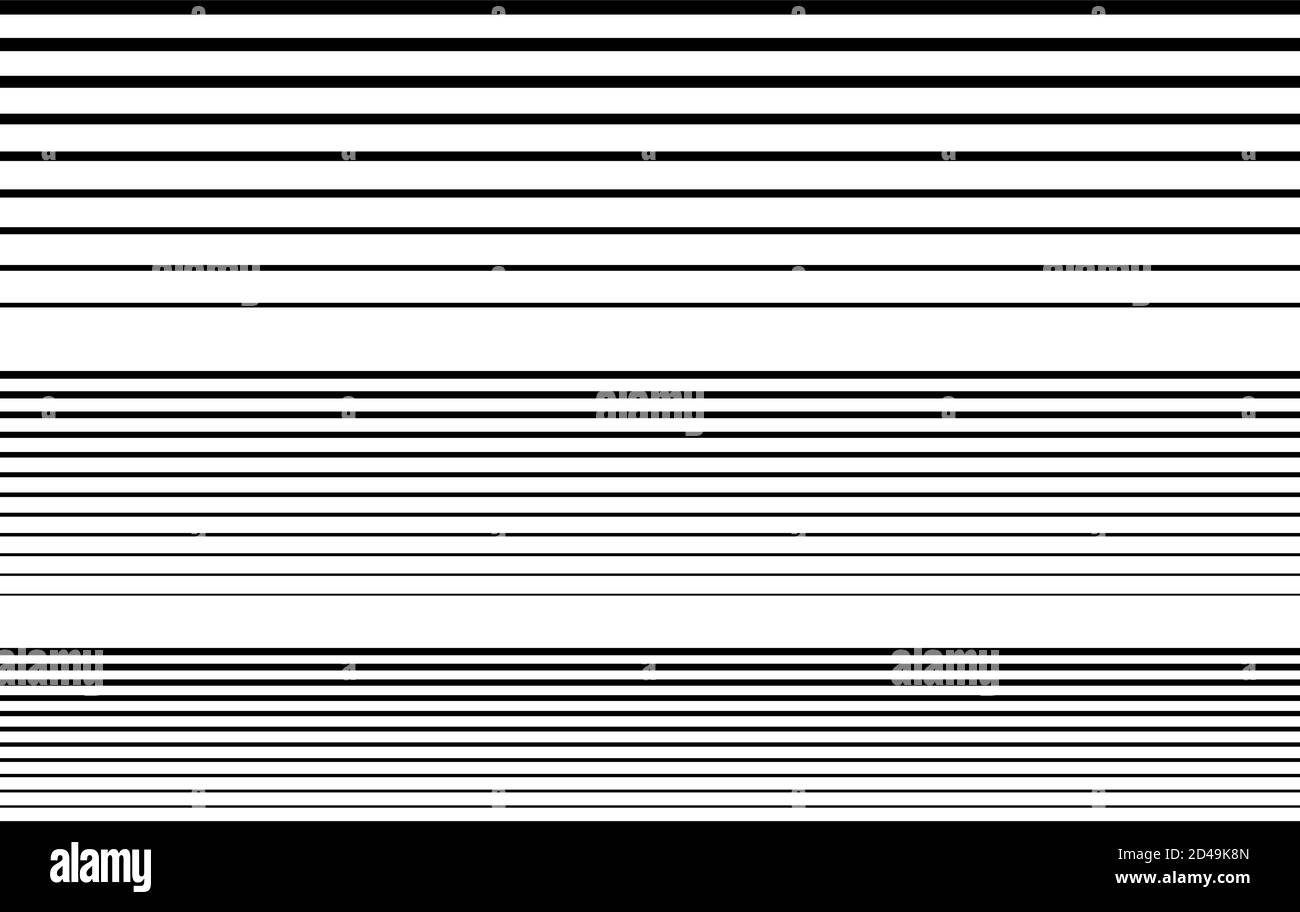 Halftone random horizontal straight parallel lines, stripes pattern and ...