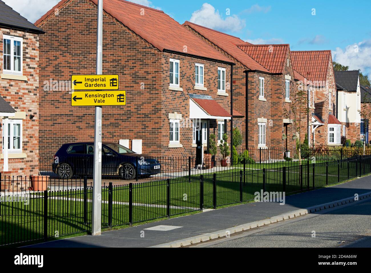 Imperial Gardens, a new housing estate on the edge of Howden, East