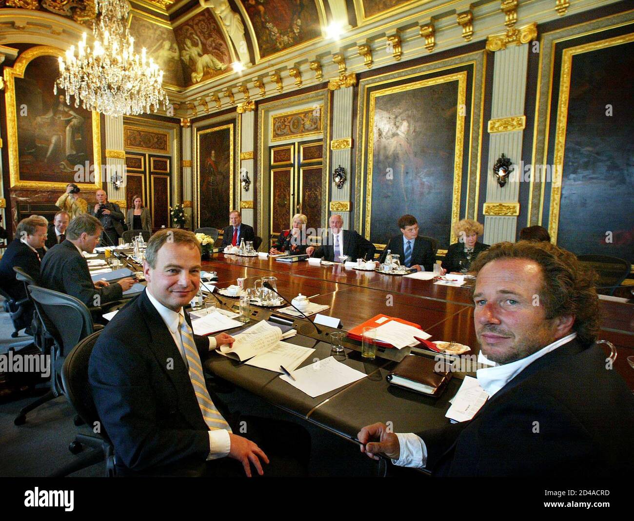A General View Of The First Ministers Council Of The New Dutch Centre Right Government In The Hague July 23 2002 The New Government Consists Of The Christian Democrats Cda The List Pim