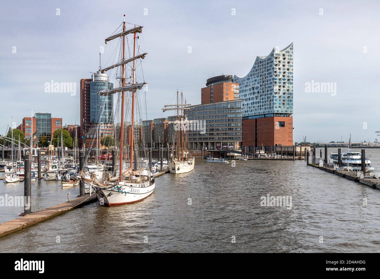 The Elbphilharmonie is a concert hall in the HafenCity quarter of Hamburg, Germany, on a peninsula of the Elbe River. Popularly nicknamed Elphi. Stock Photo