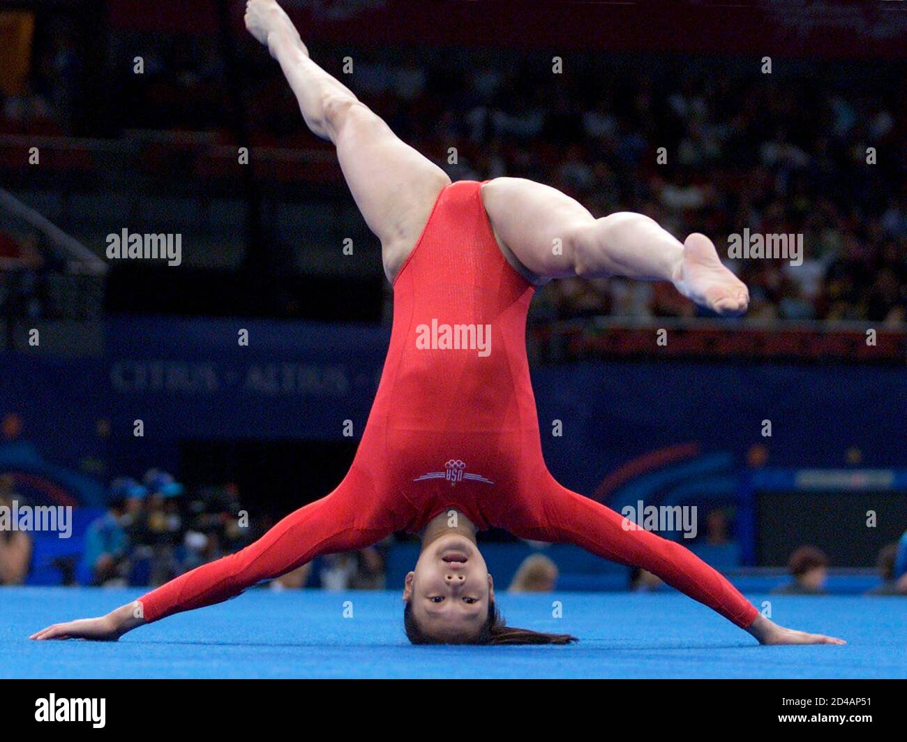 USA Gymnast Amy Chow Performs A Floor Exercise During The Women s 