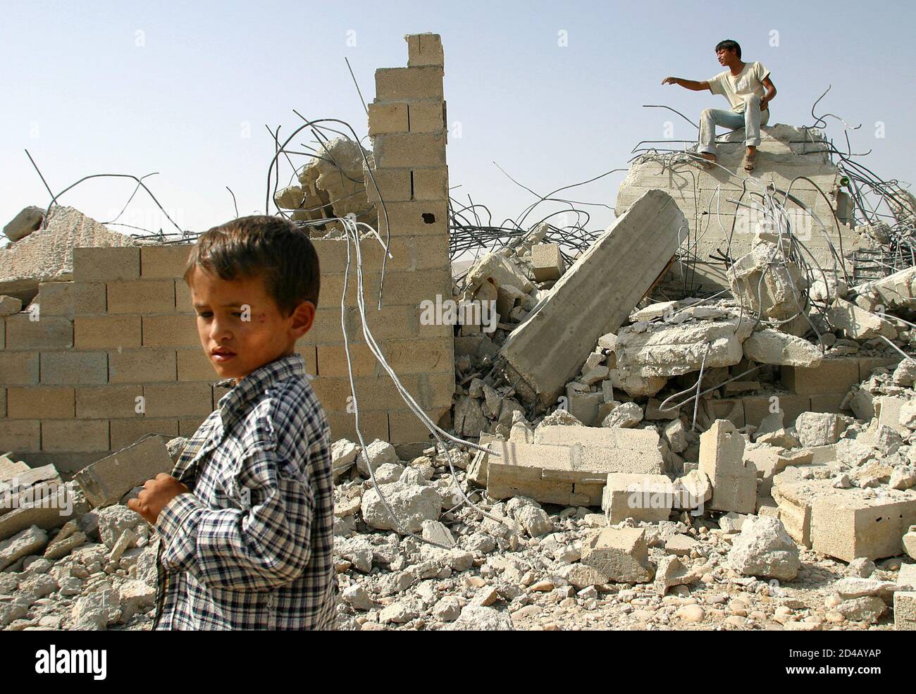 Palestinian Children Play Around On The Rubble Of Their House October 24 02 Which Was Demolished By The Israeli Army Yesterday In The West Bank Village Of Jeftlek Near Nablus The Latest Palestinian Children Play Around On The Rubble Of Their House October 24 02 Which Was Demolished By The Israeli Army Yesterday In The West Bank Village Of Jeftlek Near Nablus The Latest