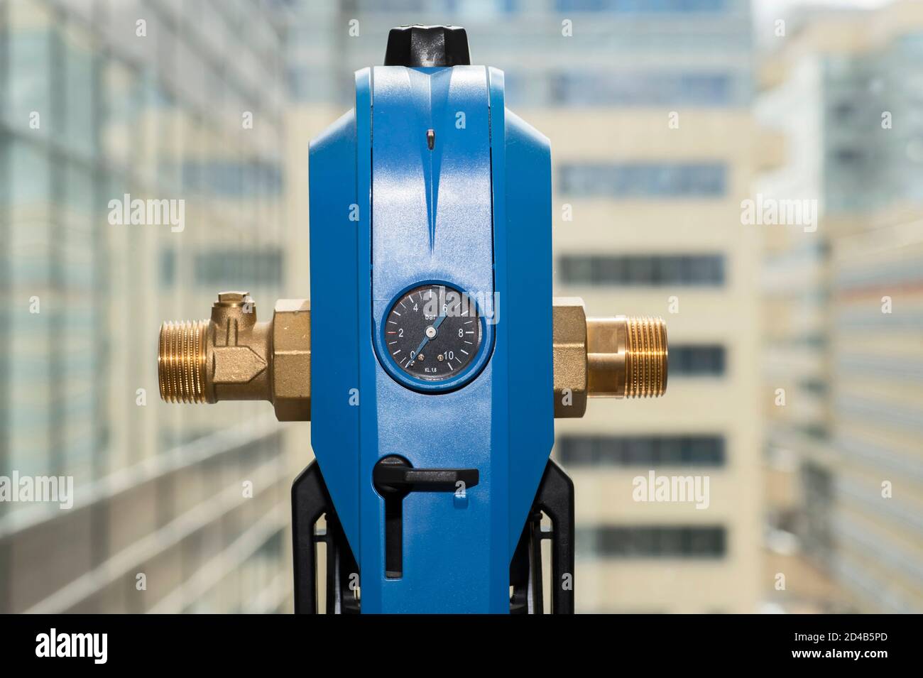 The mechanical filter of water purification for the country home, in