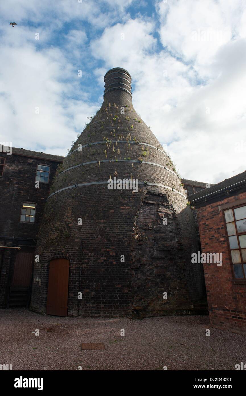 The Bottle kiln, Middleport Pottery, Stoke on Trent, England. A